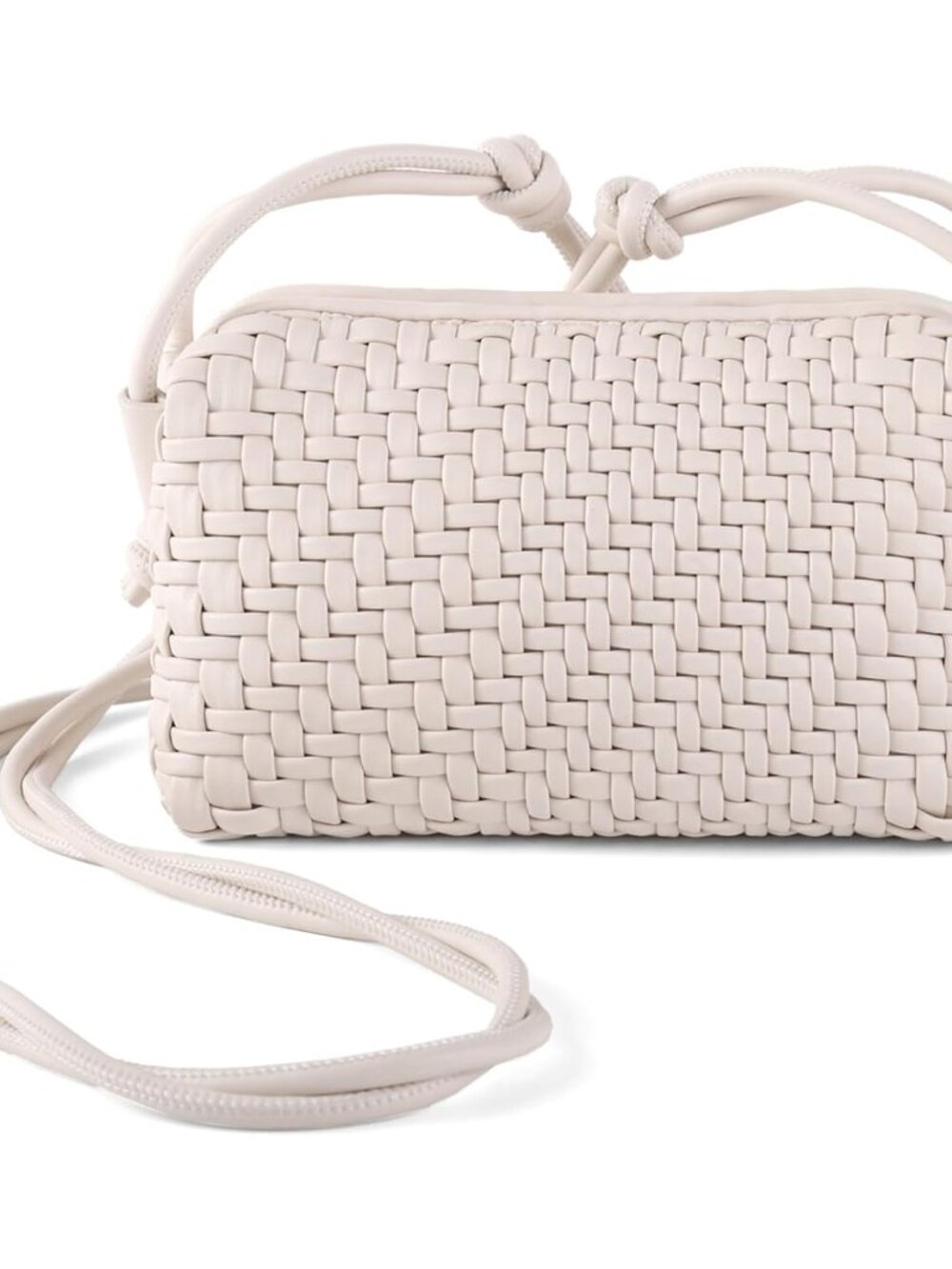 Women Crossbody Bag,Vegan Leather Woven Shoulderbag,Cute Purse Small Handbag Tot